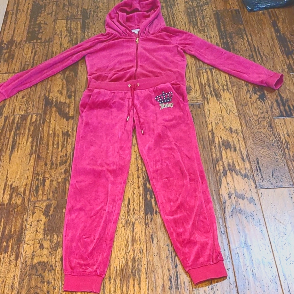 Juicy Couture Red Velvet Track suit.